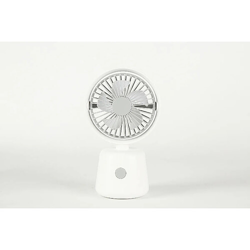 (Blanc) Mini Ventilateur de Style Portable Rechargeable Fonctionnement Silencieux Chargement alimenté par Usb