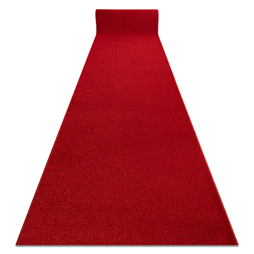 RUGSX Tapis de couloir KARMEL plaine carmin rouge 200 cm 200x230 cm