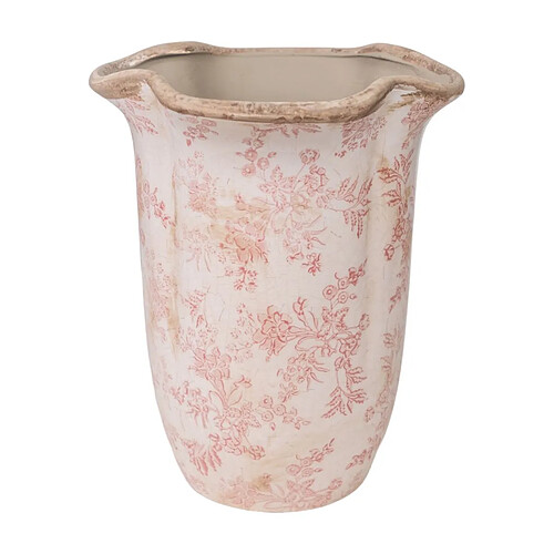 Vase Romimex Beige Rose Porcelaine 24 x 29 x 24 cm