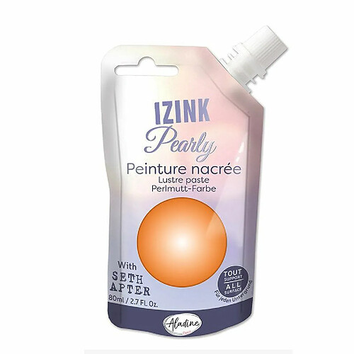 AladinE Peinture nacrée - Orange - 80 ml