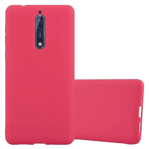 Cadorabo Coque Nokia 8 2017 Etui en Rouge