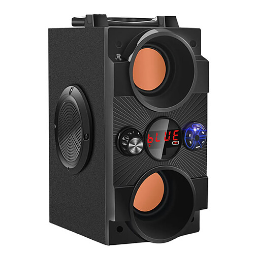 Universal Big Power Outdoor Sans Wirwoofer Boombox colonne portable Bluetooth haut-parleur Sound Music Center Support Aux TF FM Radio | Haut-parleurs portables (Noir)