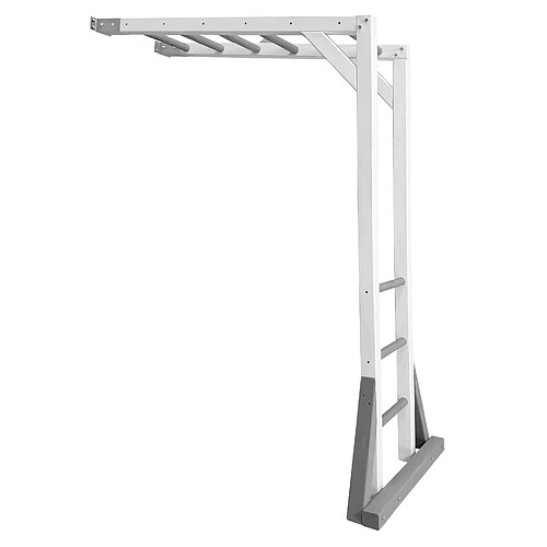 AXI Beach Tower Cadre d'escalade en bois en gris et BLANC | Élément d'appoint pour Aires de Jeux | Accessoires d'escalade pour Aire de Jeux - 205,7 cm