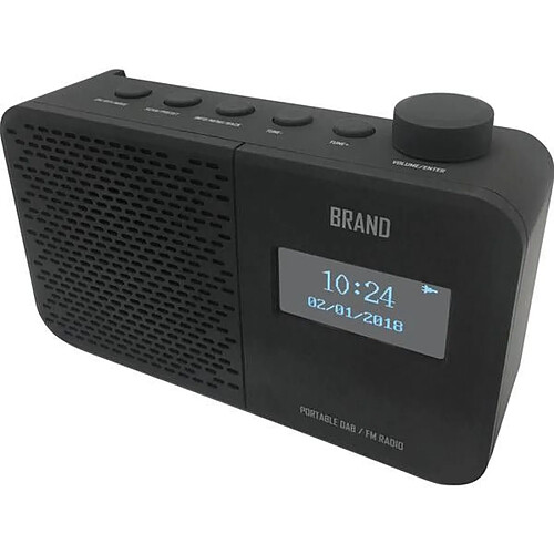 Radio DAB+ et FM FINITION RUBBER MPMAN - RAD30DAB+