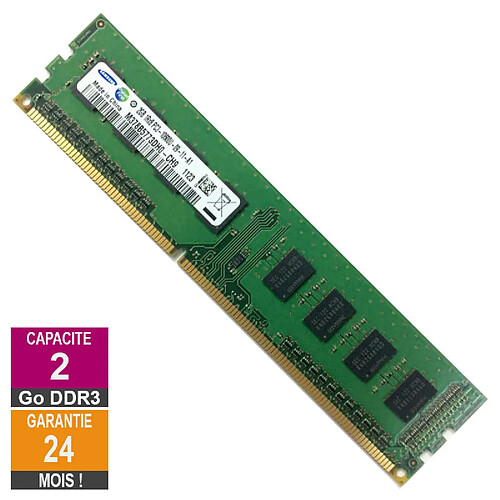 Barrette Mémoire 2Go RAM DDR3 Samsung M378B5773DH0-CH9 PC3-10600U 1333MHz 1Rx8 · Reconditionné