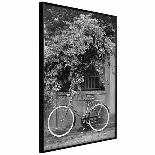 Paris Prix Affiche Murale Encadrée Bicycle with White Tires 30 x 45 cm Noir