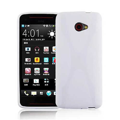 Cadorabo Coque HTC BUTTERFLY S Etui en Blanc