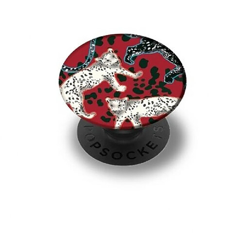 Richmond & Finch PopGrip pour Smartphones Samba Rétractable Noir / Rouge