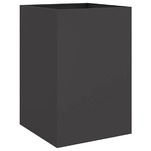 Maison Chic Jardinière,Bac à fleurs - pot de fleur noir 52x48x75 cm acier laminé à froid -GKD50421