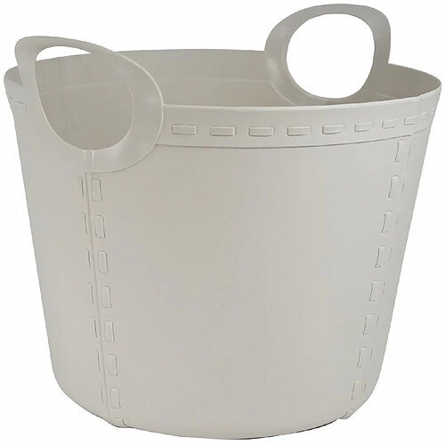 LIFE STORY Panier rangement / linge flexible Craft - 40 L - Light Grey