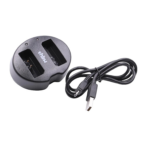 vhbw Micro USB chargeur 2-en-1 câble de charge pour appareils photo batterie Canon LP-E10