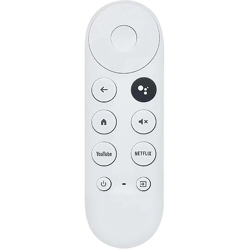 SANAG G9N9N Telecommande Vocale Bluetooth Pour Google Chromcast Tv 4K Snow, Remplacement Telecommande Google Avec Netflix Et Youtube Buttons(Telecommande Uniquement)