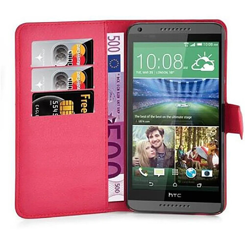 Cadorabo Coque HTC Desire 820 Etui en Rouge