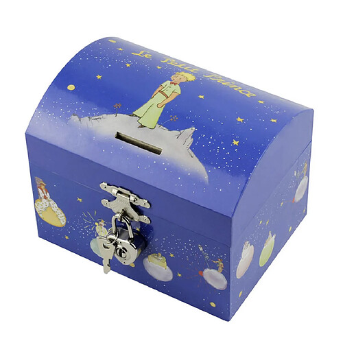 Trousselier Tirelire a Musique Le Petit Prince Etoiles - Bleu - Figurine Petit Prince