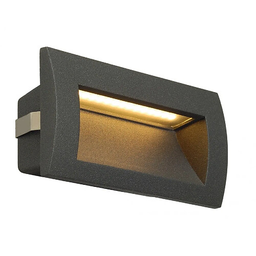 Slv DOWNUNDER OUT LED M, encastré mural anthracite, LED 0,96W 3000K