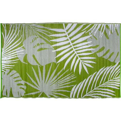 Esschert Design Grand tapis de jardin réversible 242,5 x 150 cm Jungle.