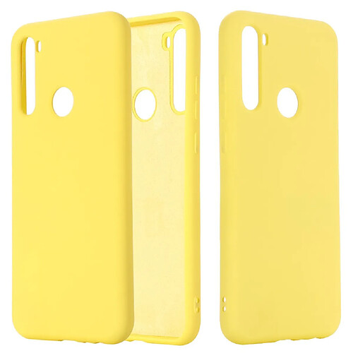 Coque en silicone liquide jaune pour votre Xiaomi Redmi Note 8T