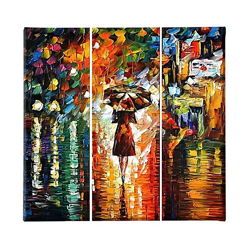 EPIKASA Impression sur Toile Sous la Pluie 1, Multicouleur, Polyester, 69x3x50 cm