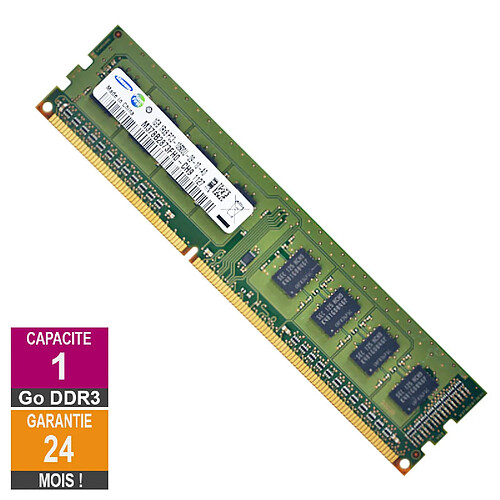 Barrette Mémoire 1Go RAM DDR3 Samsung M378B2873FH0-CH9 PC3-10600U 1333MHz 1Rx8 · Reconditionné