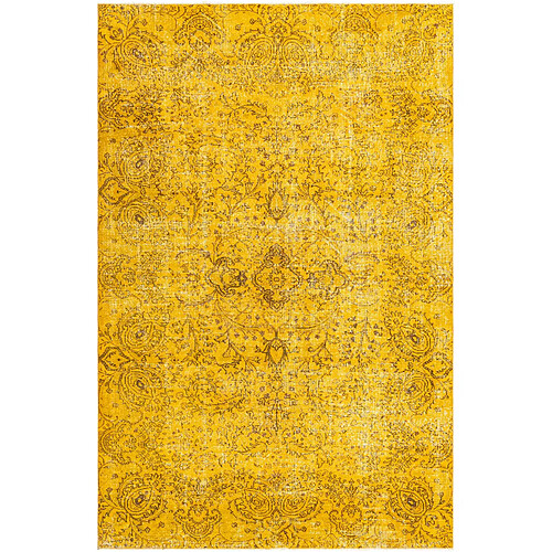 Vidal Tapis de laine 318x208 jaune Ultra Vintage