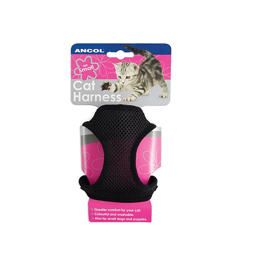 Ancol Pet Products - Harnais pour chats (M) (Noir) - UTVP1065