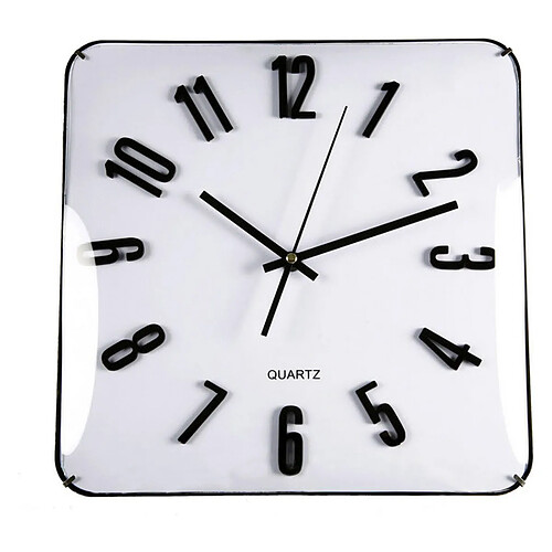 Horloge Murale Verre (31 x 5,5 x 31 cm) Blanc