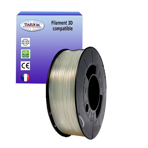 T3Azur Filament PLA 3D - Transparente