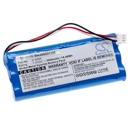 vhbw Batterie compatible avec Spectran HF-6065 V4, HF-6080 V4, NF-1010E, NF-3020E outil de mesure (2000mAh, 7,2V, NiMH)