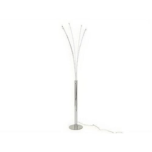 Vente-Unique Lampadaire 5 branches LEDs design FILAE - Métal - H. 189 cm - Argenté