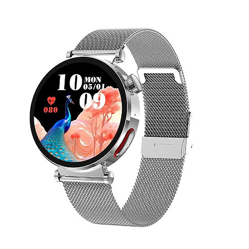 Yonis Montre Connectée Écran Couleur Acier Bluetooth ECG