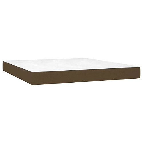 Maison Chic Matelas de lit à ressorts ensachés, Matelas doux Marron foncé 180x200x20 cm -GKD85820