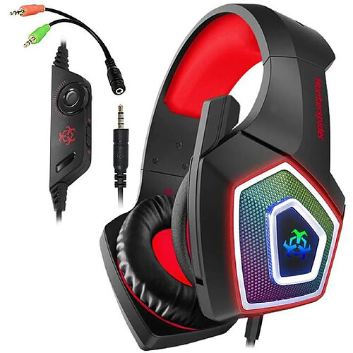 Yonis Casque Audio Gaming RGB Lumineux 3.5mm