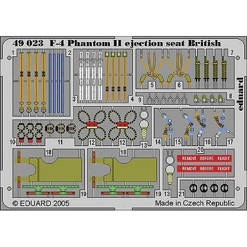 F-4 Phantom II ejection seat British für Hasegawa/Revell Bausatz- 1:48e - Eduard Accessories