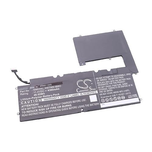 vhbw Li-Polymer Batterie 4300mAh (11.4V) pour ordinateur, notebook HP Envy 15-C101DX, ENVY X2 15-C001TU, ENVY X2 15-C011, X2 15 comme HSTNN-IB6O