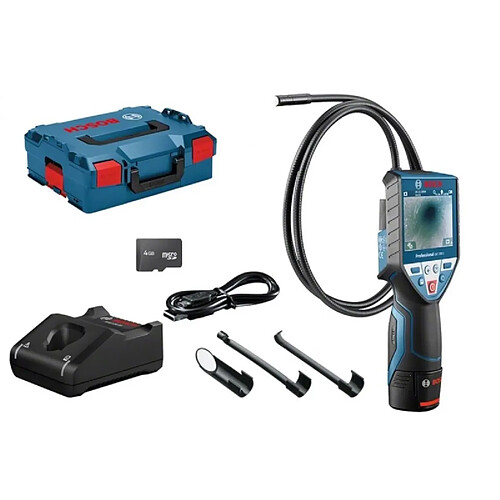 Caméra dinspection Bosch GIC 120 C Professional 12 V batterie 2 Ah chargeur LBOXX 0601241201