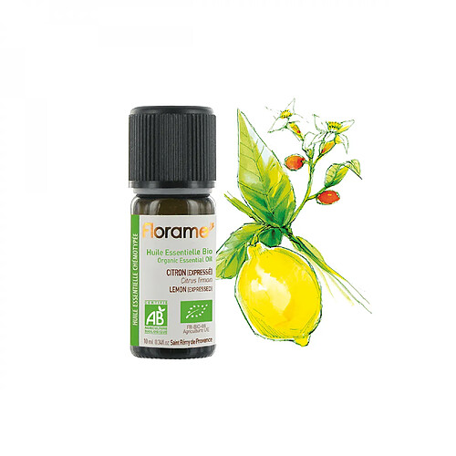 Florame Huile Essentielle - Citron Expressé BIO Citrus limon - 10ml