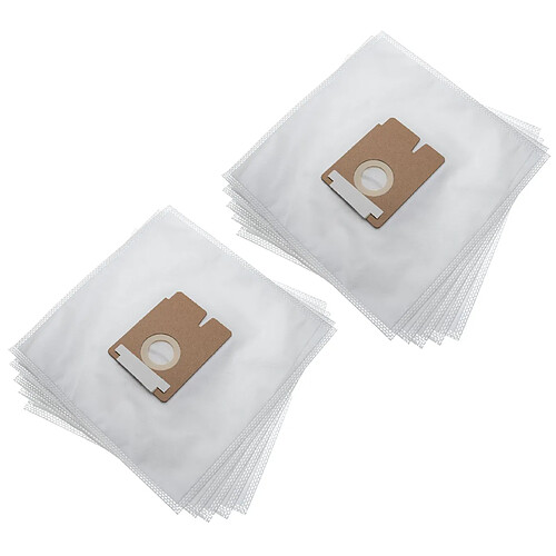 vhbw 10x Sacs compatible avec Hoover FV70_FV10011, TFV 1215 011, TFV 1215 021, TFV 2015 001 aspirateur - microfibres non tissées, 27,6cm x 26,6cm