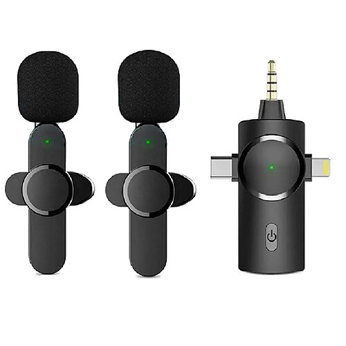 Yonis Microphone Sans Fil Réduction De Bruit Pour Smartphone