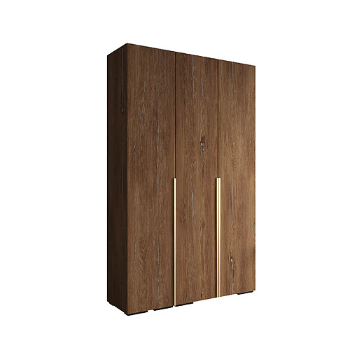 Abiks Meble Armoire Inova 1 À Portes Battantes 236,7/150/47 3 Portes (marron/d’oro)