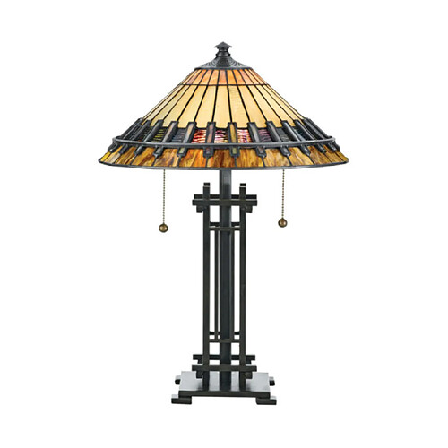 Elstead Lighting Lampe de table Chastain Bronze d'époque