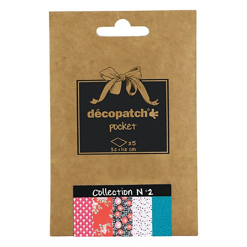 Décopatch - Déco Pocket 5 feuilles 30x40cm - Collection N°2