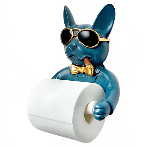 Universal Porte-papier toilette, image chien toilette hygiène résine palette papier toilette tamponnage gratuit porte-papier toilette parchemin | Porte-papier (bleu)