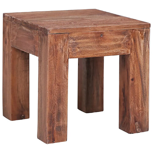 vidaXL Table basse 30x30x30 cm bois d'acajou massif