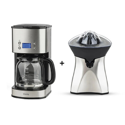 HKOENIG AGR60 + MG30 PRESSE AGRUMES ET CAFETIÈRE 1,8L PROGRAMMABLE