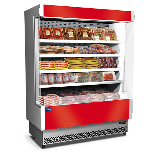 Mastro Vitrine Réfrigérée Murale 4 Étagères pour Viande Pré-Emballée 0°/+2°C - Virtus