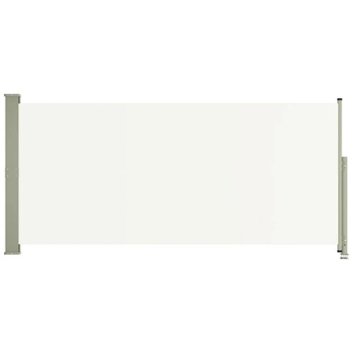 Maison Chic Auvent latéral rétractable de balcon | Store extérieur | Auvent solaire de patio 140x300 cm Crème -GKD74677