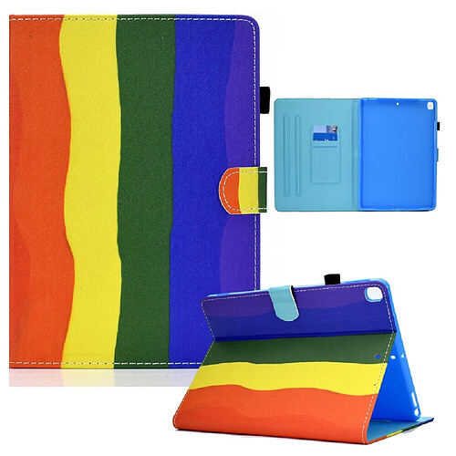 Etui en PU impression de motifs avec support et porte-cartes style C pour votre Apple iPad 10.2 (2020)/(2019)/iPad Pro 10.5 pouces (2017)/Air 10.5 pouces (2019)