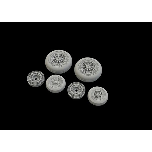 F-104 wheels late for Kinetic - 1:48e - Eduard Accessories