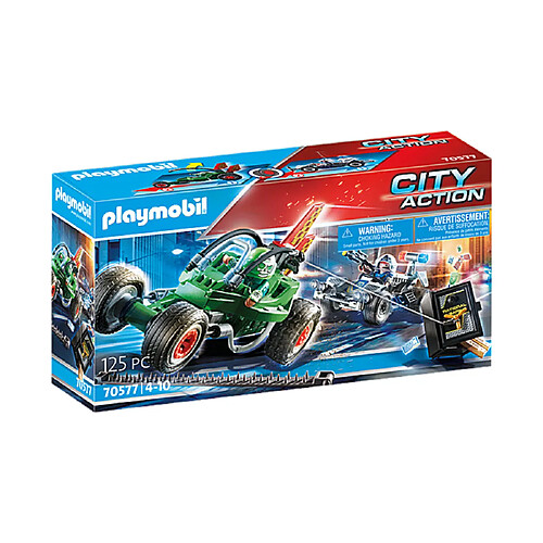 Playmobil® 70577 Police Karts de policier et bandit, Playmobil City Action