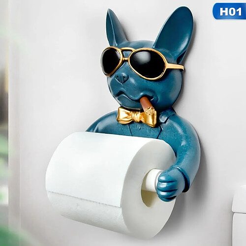 Universal Porte-papier toilette, image chien toilette hygiène résine palette papier toilette tamponnage gratuit porte-papier toilette parchemin | Porte-papier (bleu)